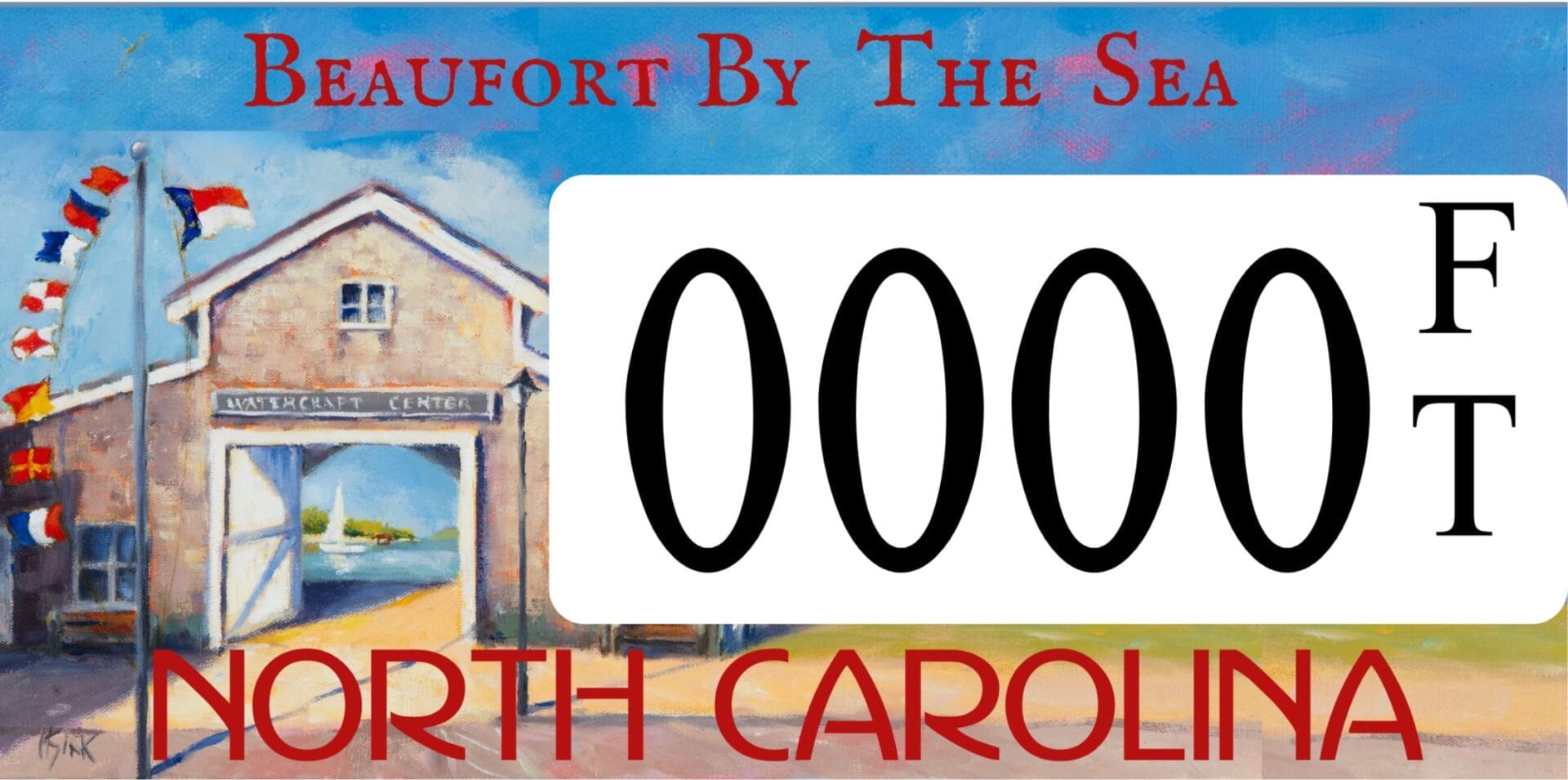 Beaufort By The Sea License Plate